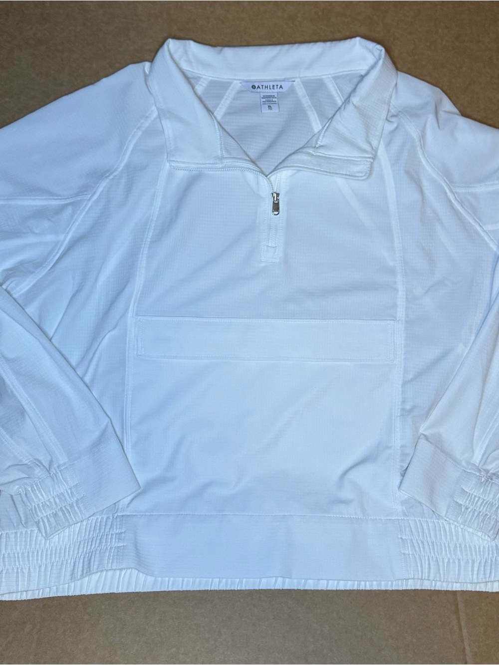 Athleta Women’s White Half-Zip Performance Pullover